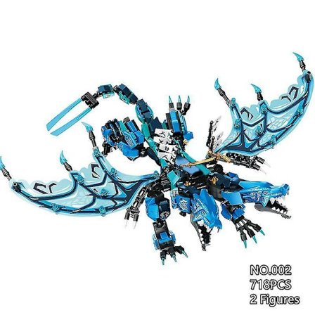 718pcs Sea Ocean Ninja Dragons Fire Dragon Knight Model Kai Jay Figures Building Blocks Kids Toys Bricks Gift For Children Boys