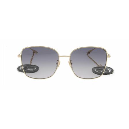 Gucci SunBril , Grijs , Dames , Maat: ONE Size Zonnebrillen