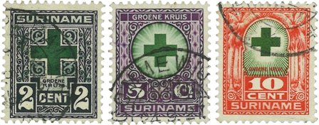 Suriname 1927 - NVPH 127/29 - Stemplet