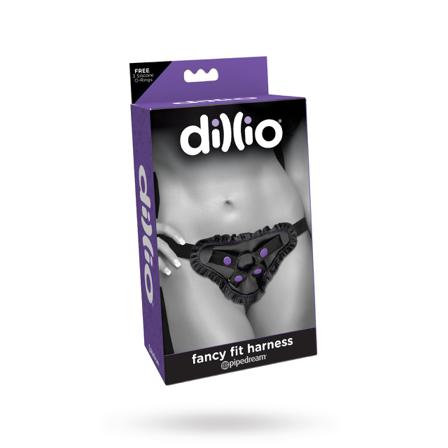 Fancy Fit Harness - Black/Purple - Vuxen.no - Dobbel penetrering, sexstillinger, fingervibrator, strapon, sengetøj & strippstenger.