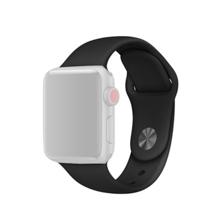 Silikoniranneke Apple Watch Ultra 3 49mm Musta