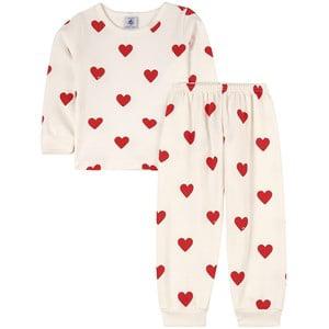 Kids - Petit Bateau White Heart Pajamas 12 years - Nightwear - 12 years - White