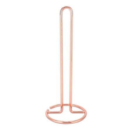 Metalli seisova yksinkertaisesti rullateline Paperipyyhetelineen organizer (Rose Gold)