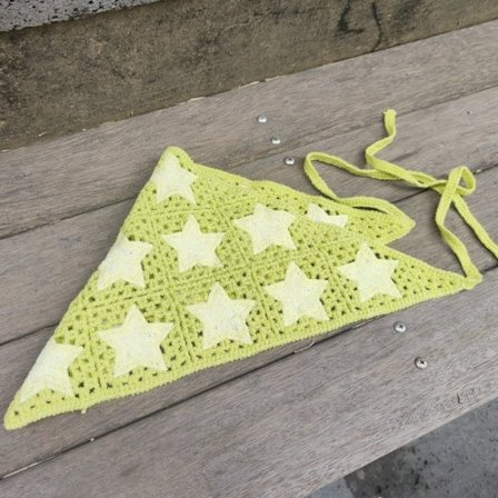 Virkattu päähuivi Kolmiohuivi 8 8