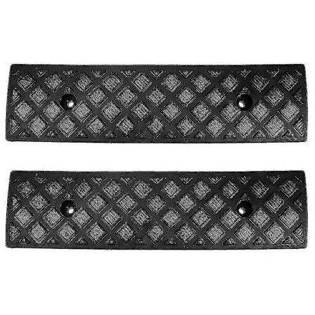 2 stk Gummi Bil Kantrampe Terskelbro Spor Ramper For Oppkjørsel Fortau-9192339816016