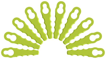 Ryobi RAC158 Plastkniv 10 delar, Trädgårdsmaskiner