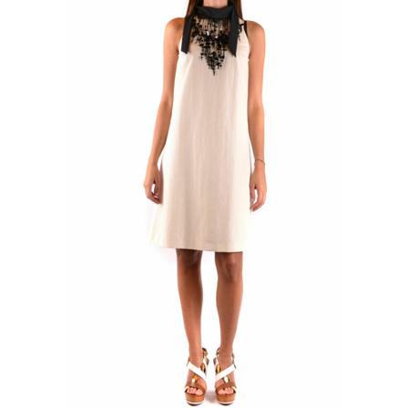 Brunello Cucinelli, M0F29A4199 Dress Wit, Dames, Maat:L