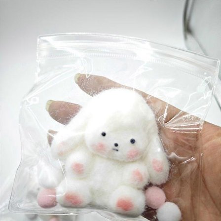 Kawaii Plysj Stress Relief Leker - Kanin Sau Gris Hund Engel Squishy Gave, Klem Fingerleke for Barn