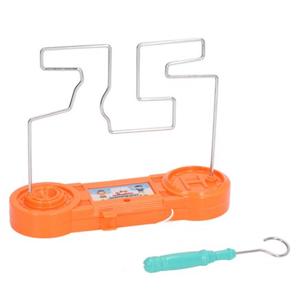 Elektrisk støt spill ledning leketøy for barn pedagogisk konsentrasjonsutvikling oransje