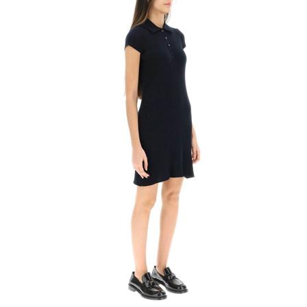 A.p.c. luna cotton polo Kjole Blå, Dame