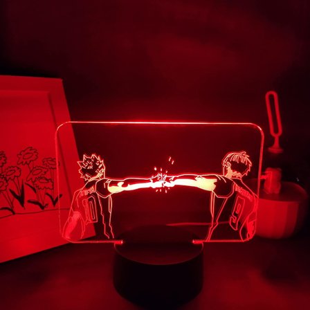 Anime Figur 3D LED Nattlampa RGB Present Säng Vardagsrum Tab