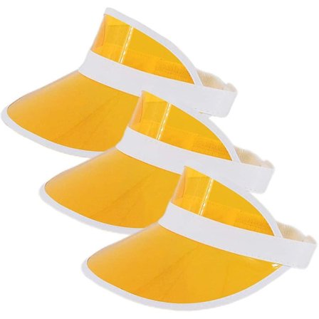 Solskjermer i plast, flerfargede, UV-beskyttende hatt, caps, hodeplagg