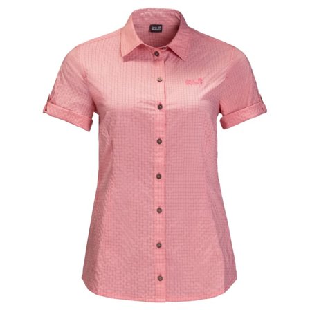Jack Wolfskin Women's Matata Shirt Women short-sleeved shirts Pink XS
