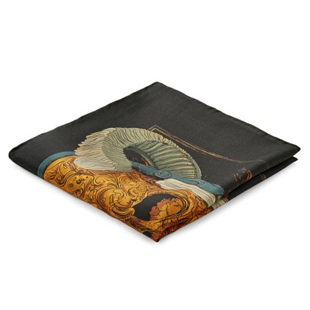 Horned New Age Pocket Square for Men - Patterned Pocket Squares