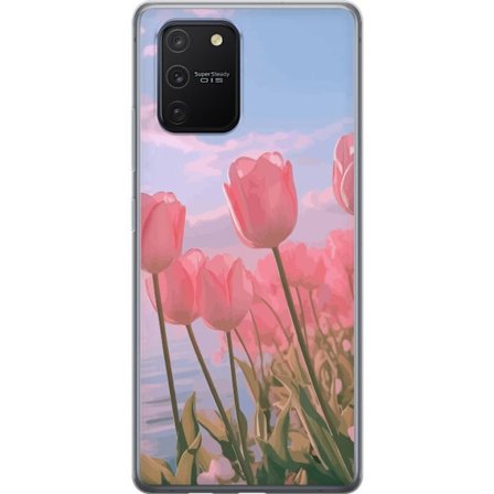 Mobilskal till Samsung Galaxy S10 Lite med Rosa Tulpaner