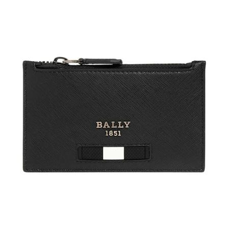 Bally ‘Babe My’ card holder with logo , Zwart , Heren , Maat: ONE Size Portefeuilles