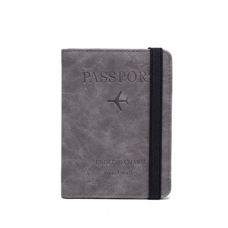 RFID Passholder Passport Bag GRÅ
