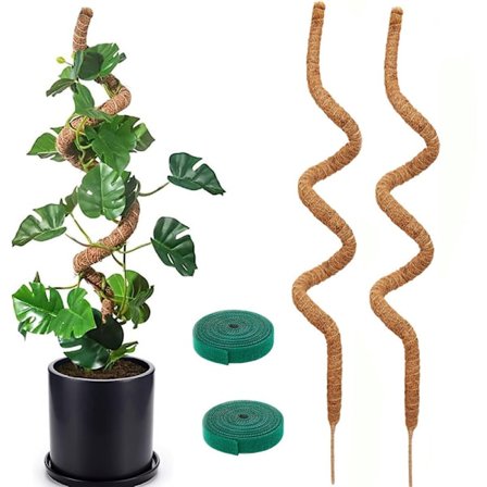 Kasvituki / tukikeppi, Taivutettava Sammalkeppi 70-100cm – Kiipeilytuki 1/2-pakkaus, sisäkasveille, muratille ja monsteralle