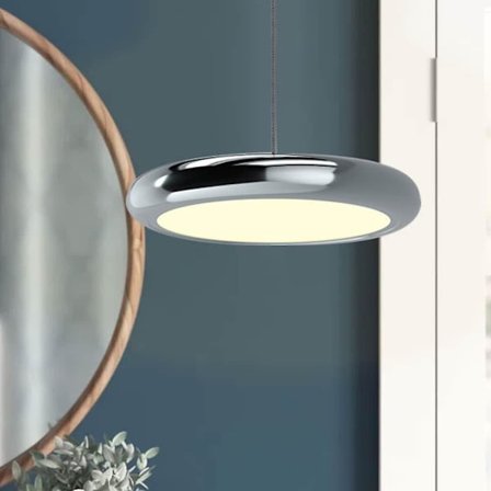 LED-pendellampe 20 cm 1-lys Ring Sirkel Dimbar