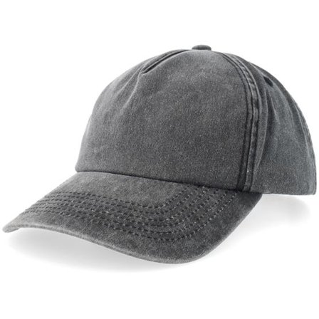 Equip - Svart Keps - Black Pigment Washed A-frame Golfer Adjustable @ Hatstore