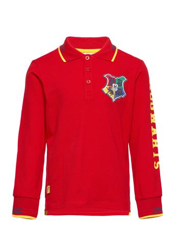 Long-Sleeved Polo Red Harry Potter