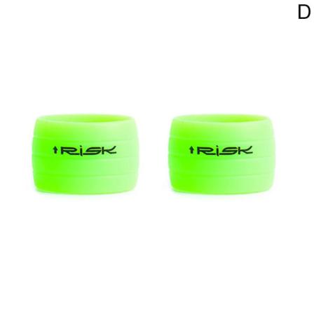 1 Par Mtb Road Cycling Bike Fix Ring Gel Silikon Handtag Gri