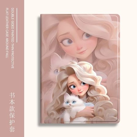 Stilig etui for iPad Air 1/2 9.7" Blonde Prinsesse Bok Silikon
