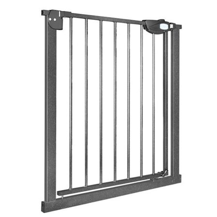 UISEBRT dörrsäkerhetsbarriär - självstängande - utan borrning - lämplig för barn - metall - svart