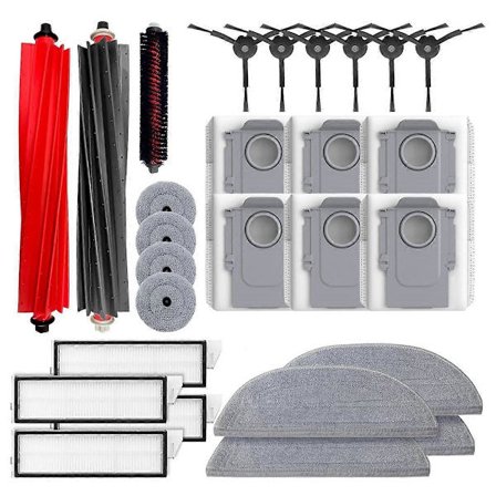 Reservedeler for S8 Maxv Ultra /S8 Max Ultra Støvsuger Hovedsidebørste Hepa Filter Mopp Klut