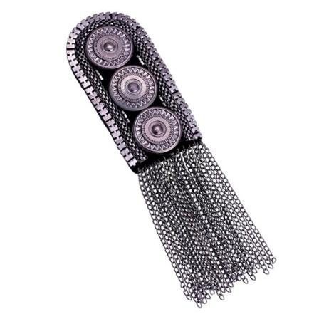 Dusk Epaulett Brosje SVART Black