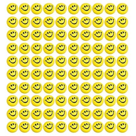 100 stk Mini-stressbolde Blødt skum-stressbolde Funny Face Små stressbolde Farvede stressbolde