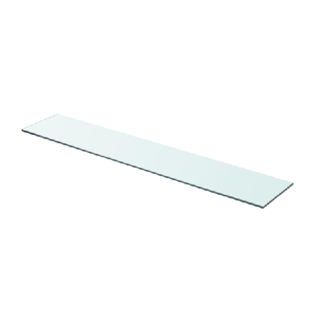 Vidaxl Hyllplan 2 St Glas Genomskinlig 80x15 Cm Transparent