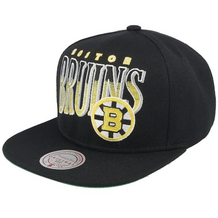 Mitchell & Ness - NHL Black snapback Czapka Z Daszkiem - Boston Bruins Line Work Vintage Black Snapback @ Hatstore