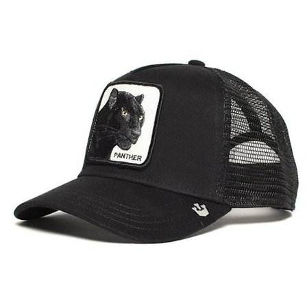 Mesh Cap Sommar Baseballkeps Truckerkeps Keps (Panther Svart)