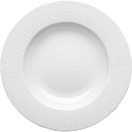 Rörstrand Swedish Grace dyb tallerken, 25 cm., hvid | KitchenOne