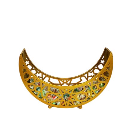 Ramadan Matbrickor Eid Presentaskar Bordsdekorationer Matserveringsbricka för DIY Hem Dessert Muffin Rustika Kex Snacks