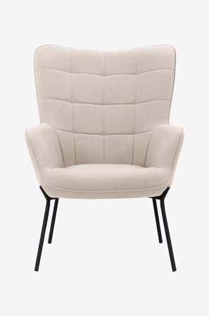 Loft24 - Lounge-tuoli Boris - Beige - Nojatuolit - - Homeroom