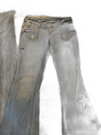 Unika bootcut jeans med Lågmidja