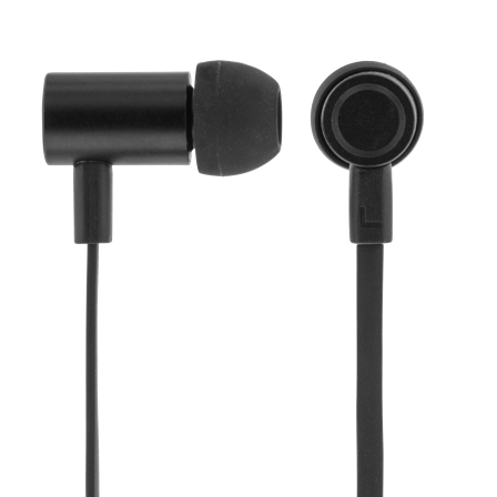 STREETZ in-ear headset, mikrofon, svarsknapp, 3,5mm, vattentäta, svart