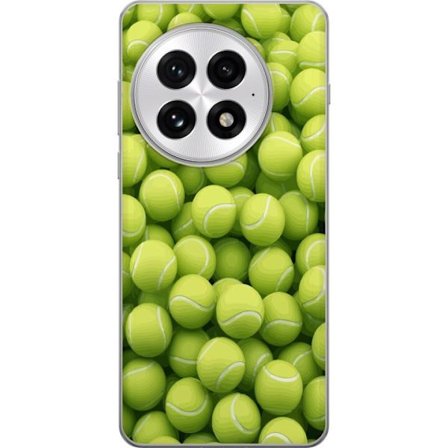Kompatibel Mobilcover til OnePlus OnePlus 13 Mønster af grønne tennisbolde i høj detalje, sporty motiv med gentagende tekstur og stærke farver for