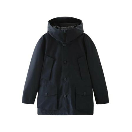 Woolrich, Blue Parka Mountain GTX Niebieski, Mężczyzna, Rozmiar: M