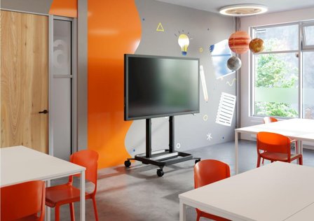 VOGELS RISE 5208 vogn - motorisert heis - for LCD-skjerm - 80 mm/s - svart