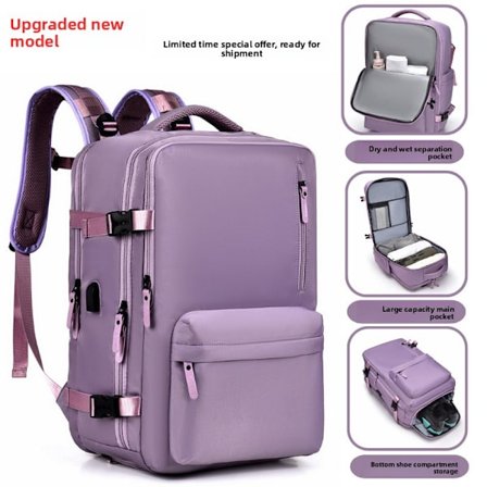 Udendørs rejseletvægtsrygsæk med stor kapacitet, high-end computerrygsæk til mænd, rygsæk til kvinder