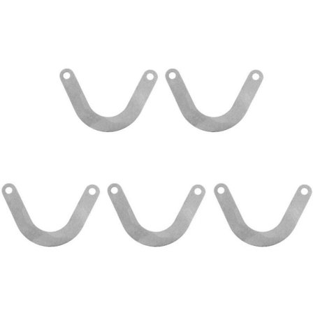 HKK 10 stk. U-formet metalventilplade Metal luftkompressor fittings ventilplade 60mm bredde elværktøjsdele tilbehør