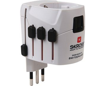 SKROSS-Travel Adapter World PRO (earthed)-Reiseadapter til hele verden!-Power-Mobilladere