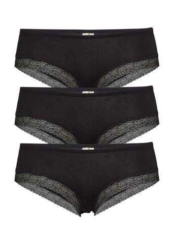 Bea Hipsters 3 Pack Black Underprotection