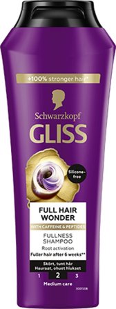 Schwarzkopf Full Hair Wonder Shampoo 250 ml, Hår, Shampoo, Hårshampoo
