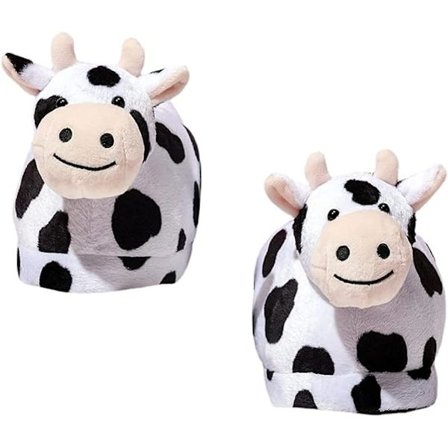 1 par luddiga koslippers vinter bomullstofflor par plyschskor