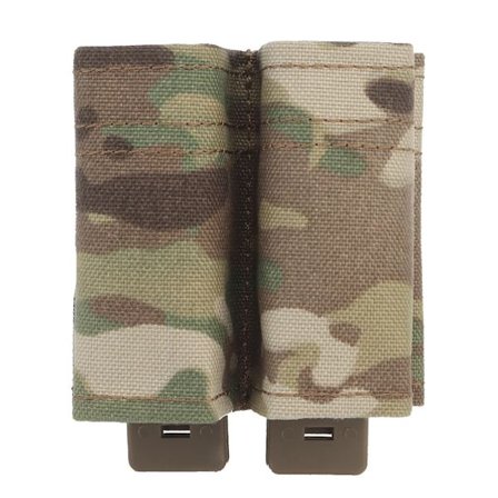 Tactical Pistol Magazine Pouch Military FAST 9MM Single Mag Bag Double Mag Hunting Airsoft Hållare med Nylon stödklämma