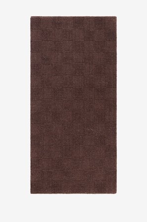 KM Home - Uld Tæppe Sydney - Brun - Uldtæpper - 80X150 - Fra Homeroom